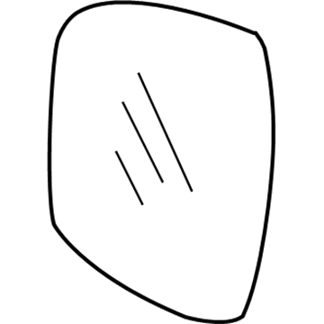 Mopar 68060205AB Mirror Glass, Front Driver Side