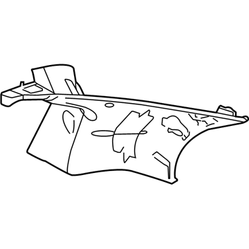 Mopar TW49TL2AE Upper Trim Panel, Rear Driver Side