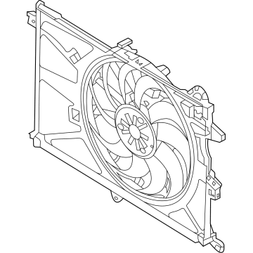 Jeep 68552370AA Fan Module - Radiator Cooling