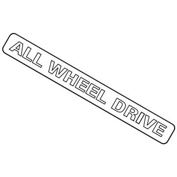 Mopar 4857974AA Nameplate, Rear