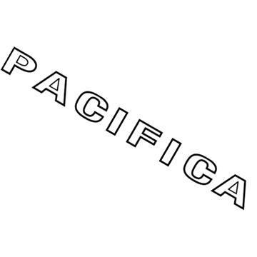 Mopar 5113248AA Nameplate, Rear