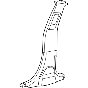 Chrysler 1PT55DX9AG Center Pillar Trim