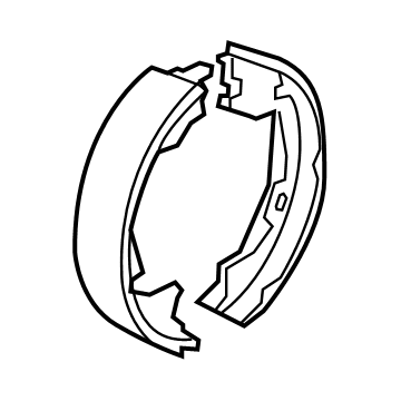 Ram 68049116AA Parking Brake Shoes