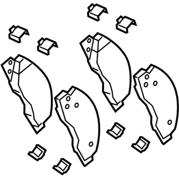 Ram 68453097AB Brake Pads