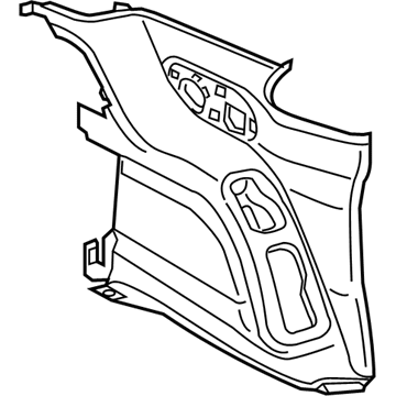 Mopar 5RJ21DX9AG Quarter Trim Panel, Black