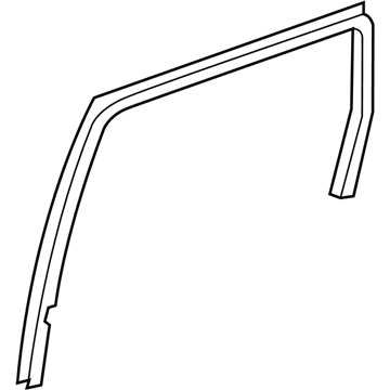 Jeep 55399188AG Glass Run