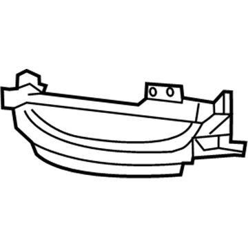 Mopar 68203004AC Fog Lamp Bezel, Front Passenger Side
