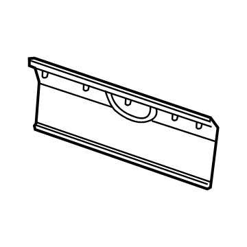 Mopar 6MS28DX9AA Track Cover, Black/Gray, Rear Passenger Side