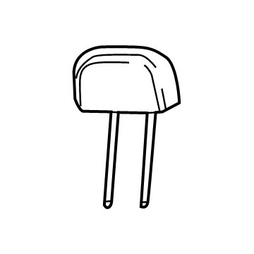 Mopar 7RP94U0EAA Headrest, Center, Red, Rear