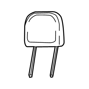 Mopar 7RQ00U0EAA Headrest, Outer, Red, Rear