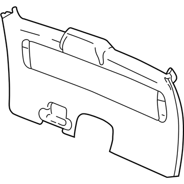Mopar RS74ZP7AC Trim Panel, Green, Rear Lower