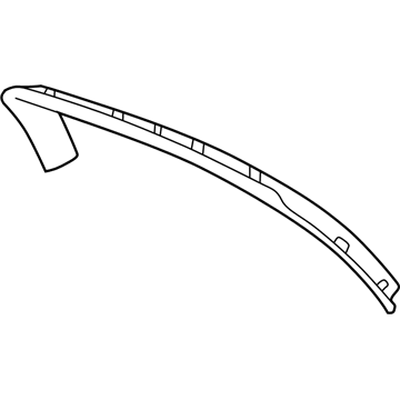 Mopar RV08ZJ3AC Upper Trim, Rear