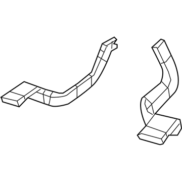 Mopar 5058199AB Floor Duct, Rear Lower Driver Side