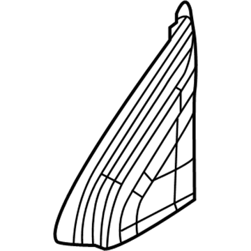 Mopar 5US40DX9AB Corner Trim, Front Passenger Side