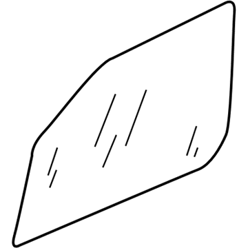 Mopar 55346805AD Door Glass, Front Driver Side