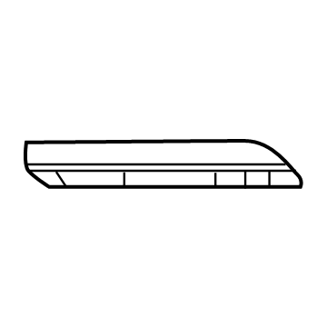Mopar 6UR34SZ0AA Outer Molding, Rear Passenger Side
