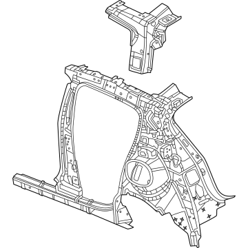Dodge 68611858AA Inner Quarter Panel
