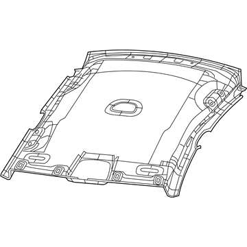 Mopar 6DB25DX9AA Headliner, Black
