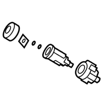 Mopar 4270931 Cylinder & Keys, Black