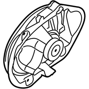 Dodge 5064035AB Front Driver Speaker