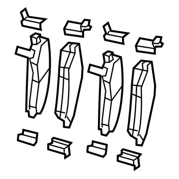 Jeep Wrangler Brake Pad - 68456066AB