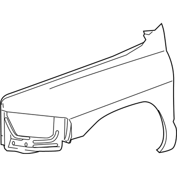 Mopar 55276987AB Fender, Front Driver Side
