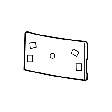 Chrysler 68235670AB License Bracket