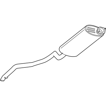 2008 Jeep Grand Cherokee Muffler - 52124037AG