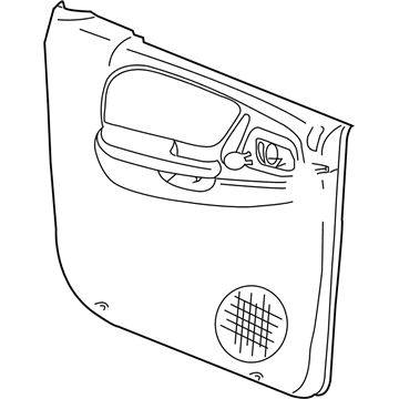 Mopar 5HS161D5AD Door Trim Panel, Slate Gray, Rear Inner Passenger Side