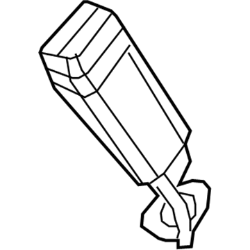 Mopar 5KN771X9AB Outer Buckle, Rear Passenger Side