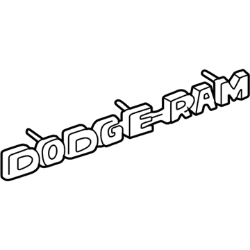 Mopar 5GL11CA1AA Nameplate, Silver