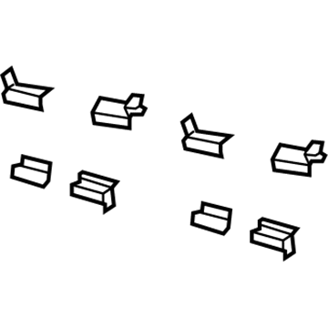 Jeep 68159523AC Brake Pads Hardware Kit