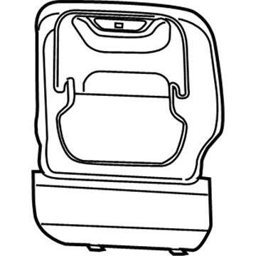 Mopar 5RT131D2AG Seat Back Panel, Front
