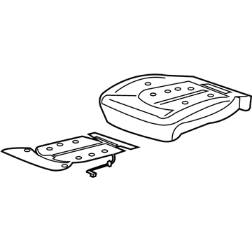 Mopar 68327122AB Seat Cushion Pad, Front
