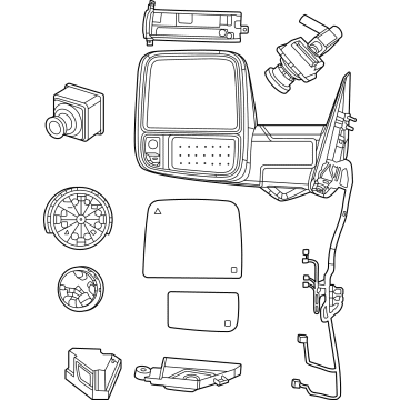 Ram 68509660AD Mirror Assembly