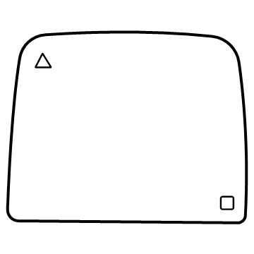 Ram 68620325AB Mirror Glass