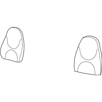 Mopar YK151DVAA Seat Back, Dark Gray, Front