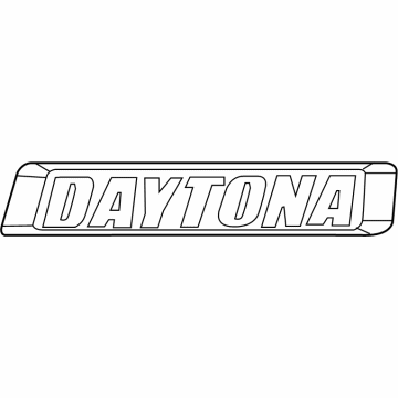Mopar 68304038AA Nameplate, Front