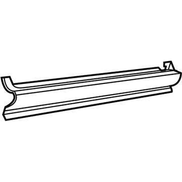Mopar 68095737AA Outer Rocker, Driver Side