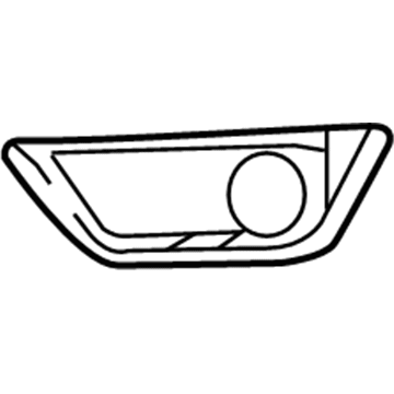 Mopar 5UP96RXFAB Trim Bezel, Front Passenger Side