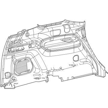 Jeep 6XX07TX7AH Lower Quarter Trim