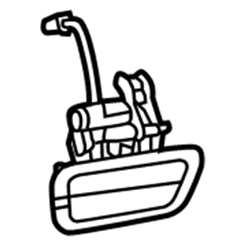 Jeep Tailgate Handle - 1YK38PGRAE