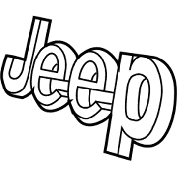Jeep Wrangler Emblem - 68228508AB