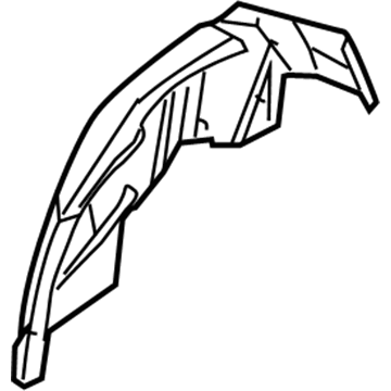 Mopar 5054264AA Inner Wheelhouse, Rear Passenger Side