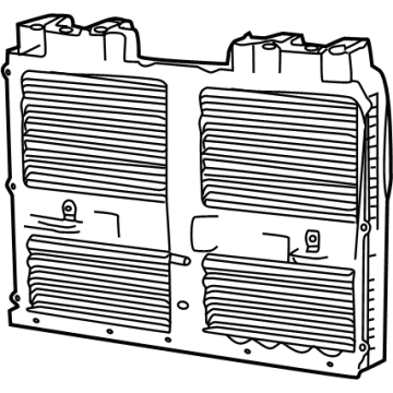 Mopar 68425775AC Radiator Shutter Assembly, Front