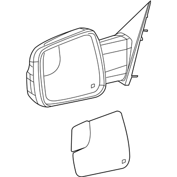 2022 Ram 1500 Car Mirror - 68462767AB