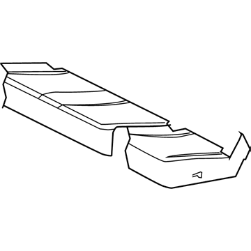 Mopar 1DP941J3AA Cushion Cover, Rear Passenger Side