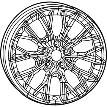 Jeep 68550990AA Wheel, Alloy