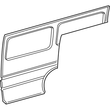 Mopar 5104225AA Rear Outer Panel, Passenger Side