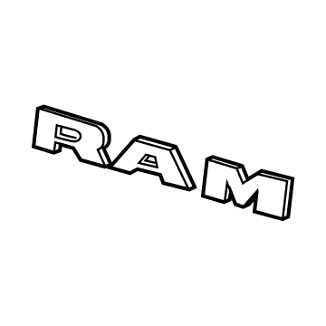 Ram 68311411AA Nameplate